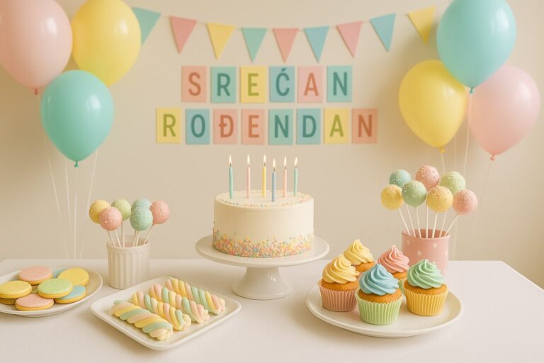 Ideja za slatki sto za dečiji rođendan